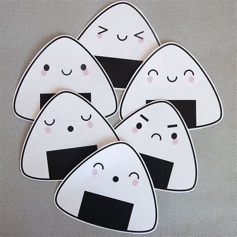 Kawaii Onigiri Printable Notelets Payhip