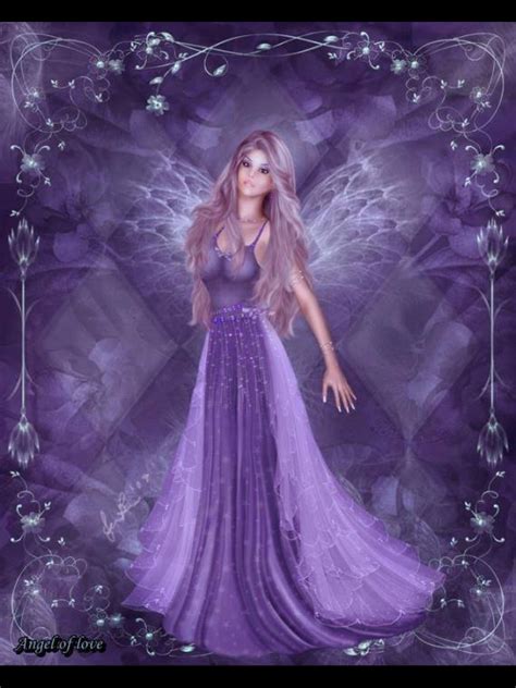 Purple Fairy Fairy Wallpaper Beautiful Fairies Fairy Dress
