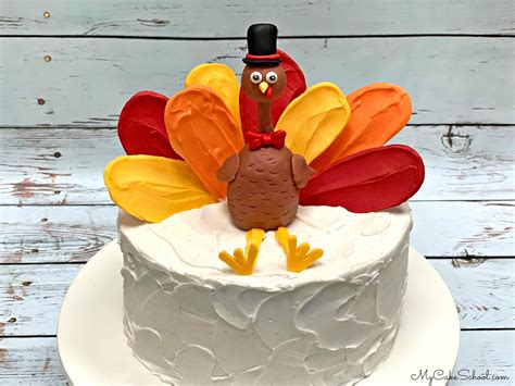 Turkey Cake Topper Free Video Tutorial By This Sweet Turkey Would Be The