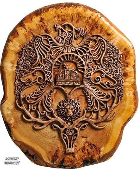 Hungarian Tattoo Hungarian Embroidery Wood Sculpture Sculptures