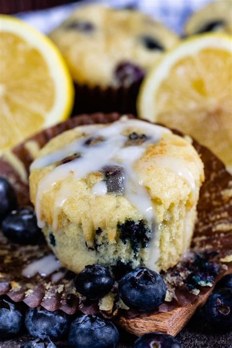 Lemon Blueberry Muffins Recipe One Bowl Crazy For Crust