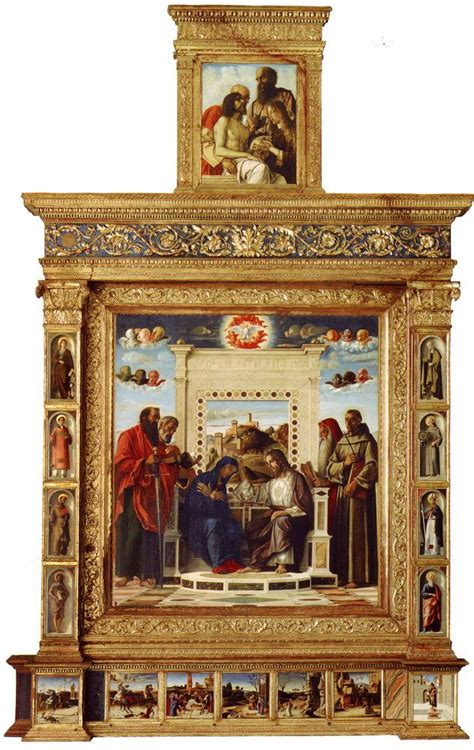 Giovanni Bellini Pala Di Pesaro Olio Su Tavola Conservata Nei Musei Vaticani A Roma