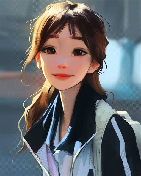 Smile An Art Print By Sam Yang In 2021 Cartoon Art Styles Girls Cartoon Art Girly Art