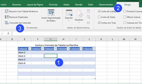 Converter Uma Tabela Excel Em Um Intervalo De Dados