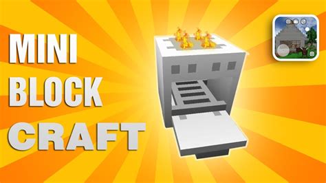 ⛏mini Block Craft 😲como Crear Una Estufa Youtube