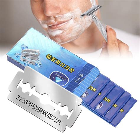 Topincn 5pcs Face Shaving Razor Blades Manual Classic Double Edge Razor