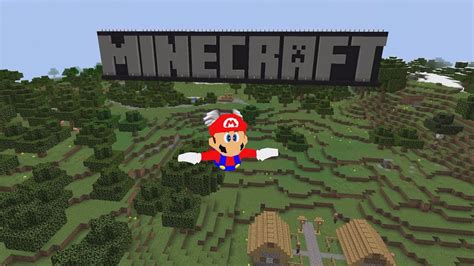 Mario Explores The Old Minecraft Tutorial World Tu1 Minecraft