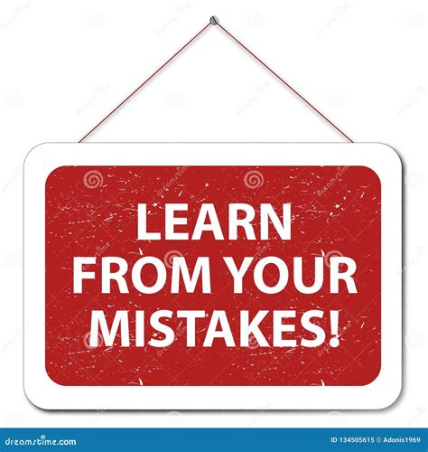 Learn From Your Mistakes Illustration Stock Illustration Illustration