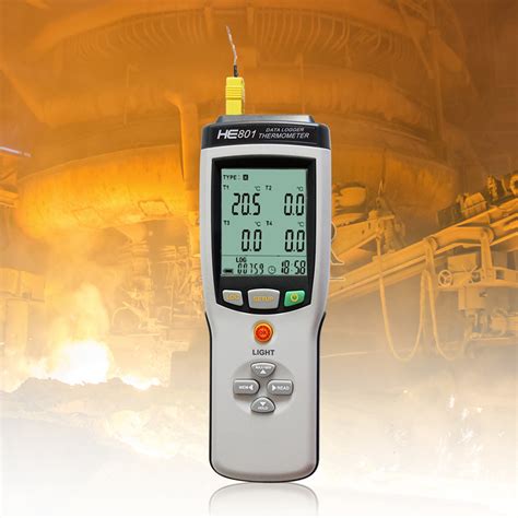 He801 Thermocouple Data Recorder 1 Channel Handheld Thermocouple Meter