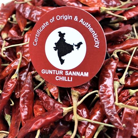 Guntur Sannam Chilli Authentic Gi Tagged Agricultural Produce