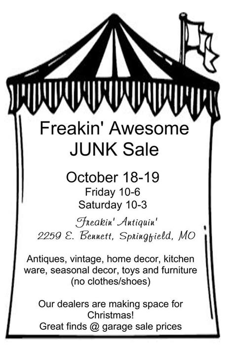 Freakin Awesome Junk Sale — Freakin Antiquin