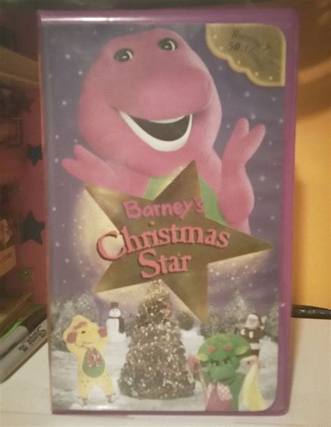 Barneys Christmas Star Vhs Video Tape Clamshell 2002 Barney The Purple