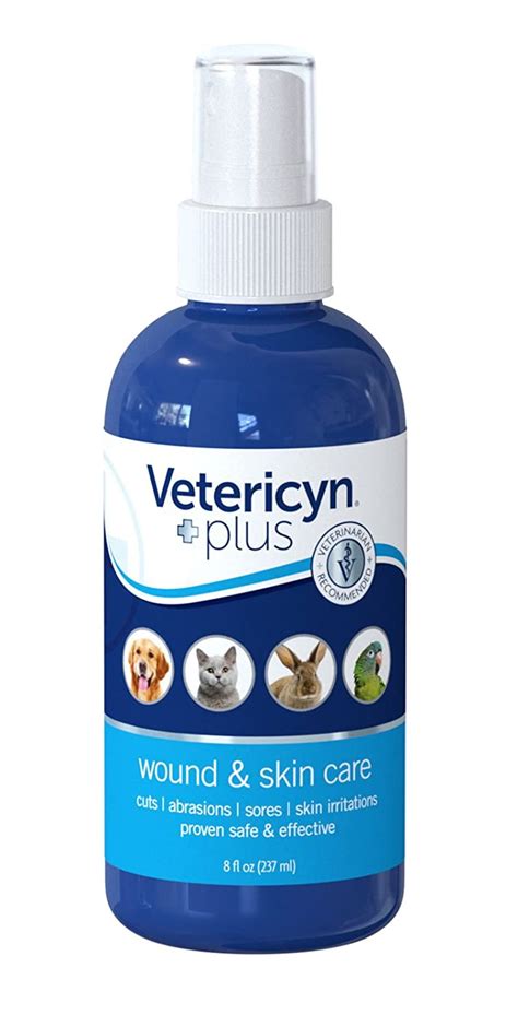 Vetericyn Plus Antimicrobial Hydrogel Cleaning Spray Pet Dog Wound Skin