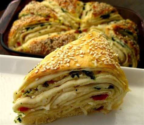 Home Cooking In Montana Spinach And Feta Layered Turkish Bread Borek