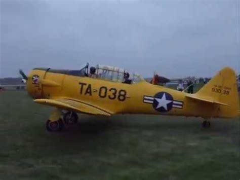 T 6 Texan Spanish Lady Engine Warm Up And Taxi YouTube