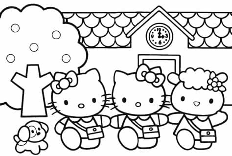 Belajar mewarnai gambar untuk anak - tokoh kartun hello ...