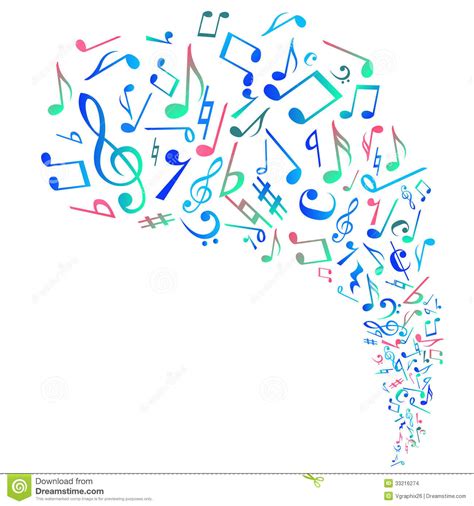 Abstract Music Notes Background Vector Stock Images Image 33216274