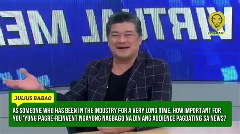 Julius Babao Shares His Message To Biased News People Youtube