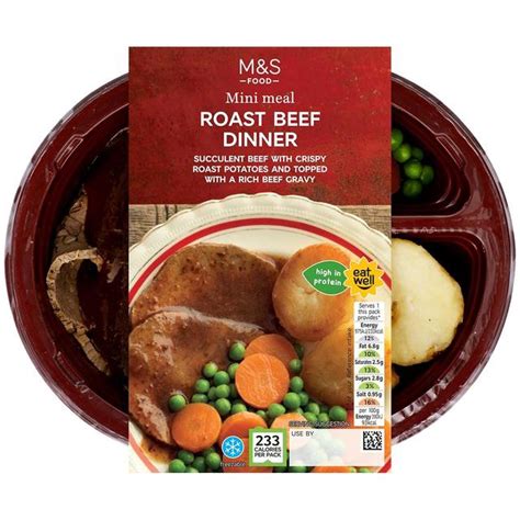 Mands Roast Beef Dinner Mini Meal Ocado