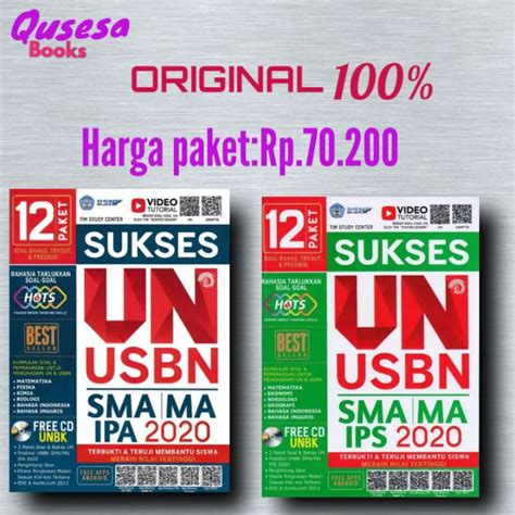 Jual SUKSES UN USBN SMA MA IPA IPS 2020 CD Original 100 Shopee