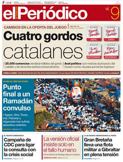 La Doble Portada De El PeriÓdico De Catalunya