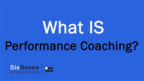Performance Coaching Part 1 What Is Performance Coaching Youtube