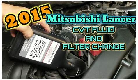 2015 MITSUBISHI LANCER / CVT FLUID AND FILTER CHANGE - YouTube