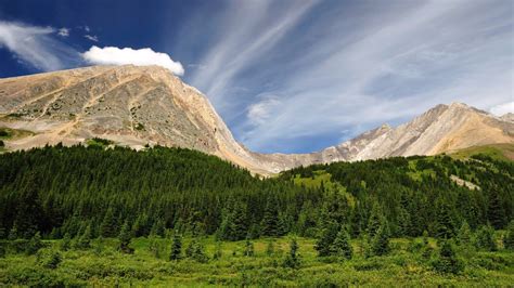 X X Nature Landscape Mountain Hill Clouds Rock Trees