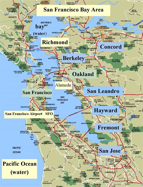 Sanfrancisco Bay Area And California Maps English Me