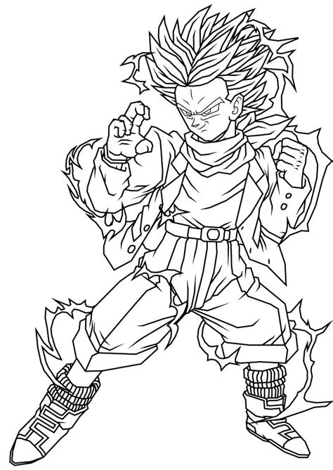 Dragon Ball Z Coloring Pages Goku Super Saiyan At Getcolorings