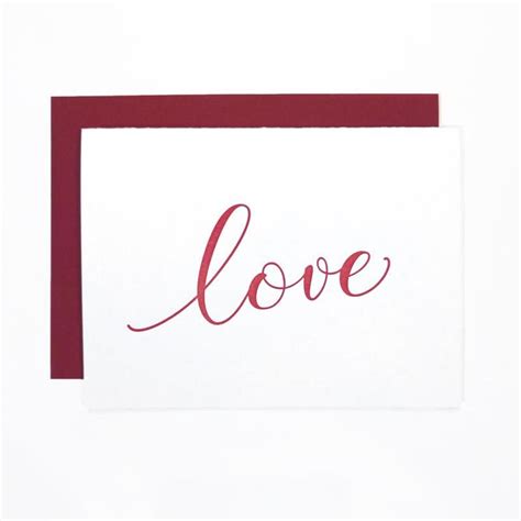 Love Letterpress Greeting Card Letterpress Greeting Cards Wholesale