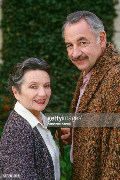 Actress Monique Chaumette With Her Husband French Actor Philippe