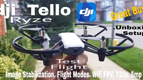 Dji Ryze Tello Drone Unboxing Review Setup And Flight Test YouTube