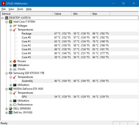 Connaître La Température De Son Pc Cpu Gpu Ssd Sur Windows Le