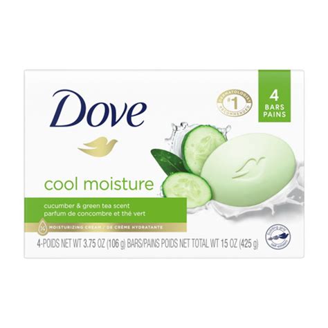 Dove Go Fresh Cool Moisture Beauty Bar Soap With Cucumber And Green Tea