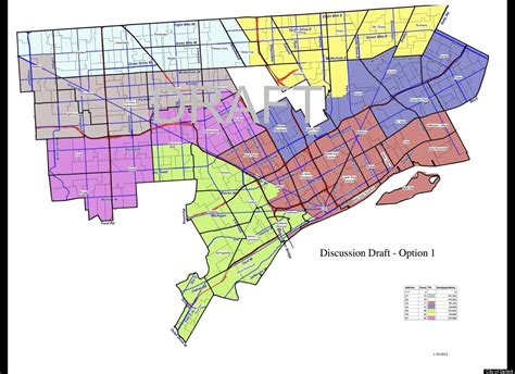 Detroit Redistricting Draft Maps Revealed By City Council Huffpost