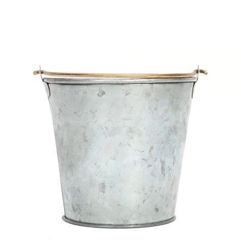 Way To Celebrate Galvanized Bucket With Gold Handle 4