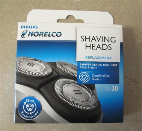 New Philips Norelco Shaving Heads Replacement Comfort Cut Blades Sh30