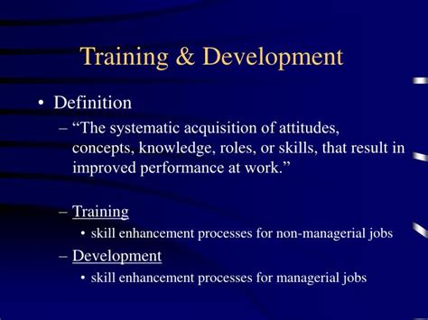 Ppt Training And Development Powerpoint Presentation Free Download