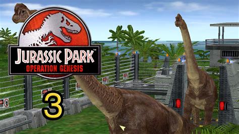 Dream it, build it, survive it. Sauropods! - Part 3 - Jurassic Park: Operation Genesis ...