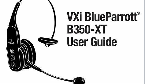 VXI BLUEPARROTT B350-XT USER MANUAL Pdf Download | ManualsLib