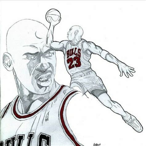 Dibujo De Michael Jordan De Basket Nba Para Colorear Vn