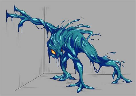 Slime Monster By Samrot On Deviantart In Monster Concept Art