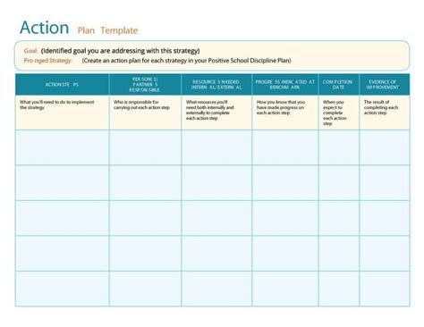 11 Free Action Plan Templates Word Excel Formats