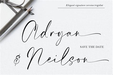Elegant Signature Stunning Script Fonts Creative Market