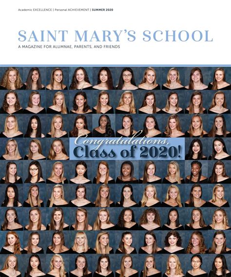 Saint Marys School Alumnae Magazine Summer 2020 By Saint Marys