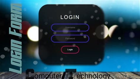 How To Create A Simple Animated Login Form Using Css And Html Youtube Images
