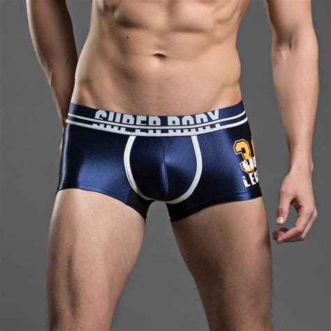 New Men Underwear Male Boxer Shorts Sexy U Convex Design Mesh Breathable Men S Underpants Drop