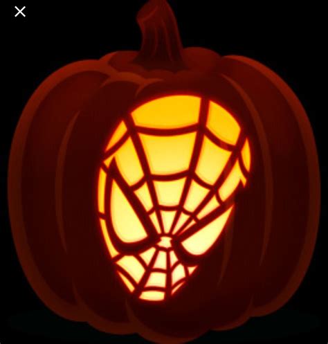 Pin By Megan Furby On Halloween Spiderman Pumpkin Black