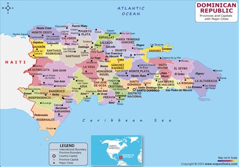 The Dominican Republic Map Hd Political Map Of The Dominican Republic